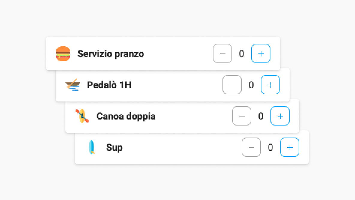 Aggiunta servizi extra